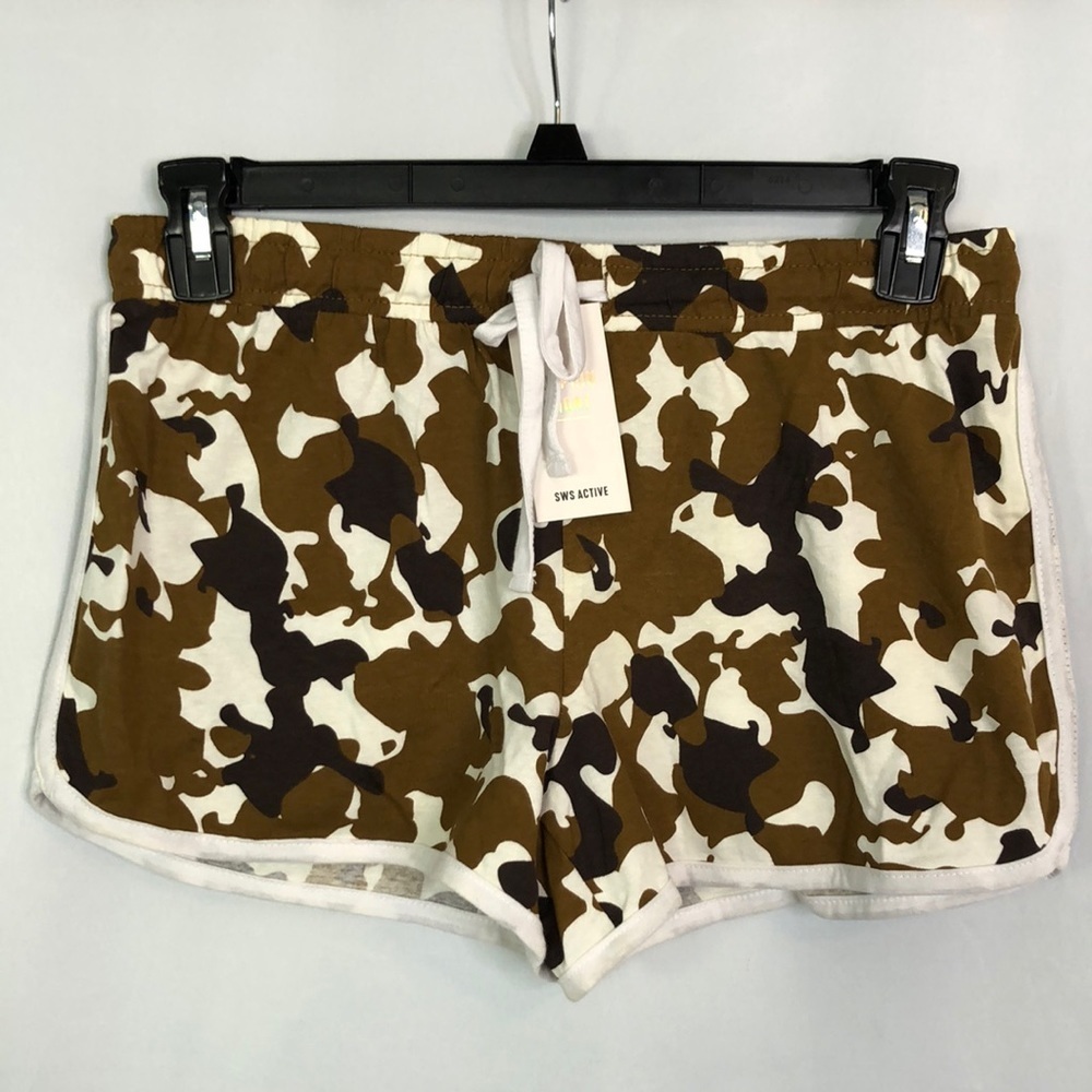 Streetwear Wear Society DOLPHIN SHORT Culotte Courte De Sport Browns Size M